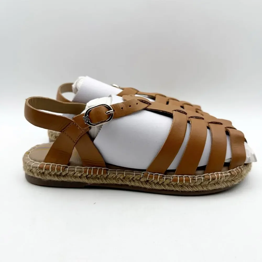 Sam Edelman Kids Kora Sandals US 12 EU 29.5 Brown Leather NIB